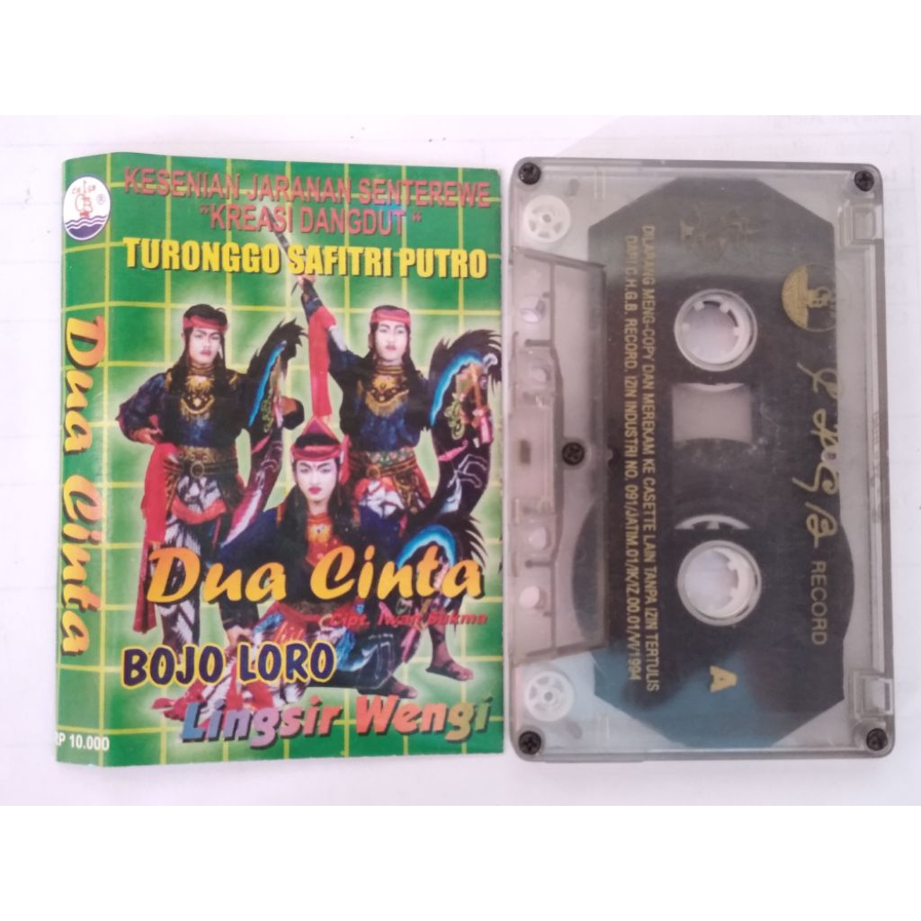 Kaset Pita Jaranan Sentherewe Turonggo Safitri Putro Tulungagung Album Dua Cinta