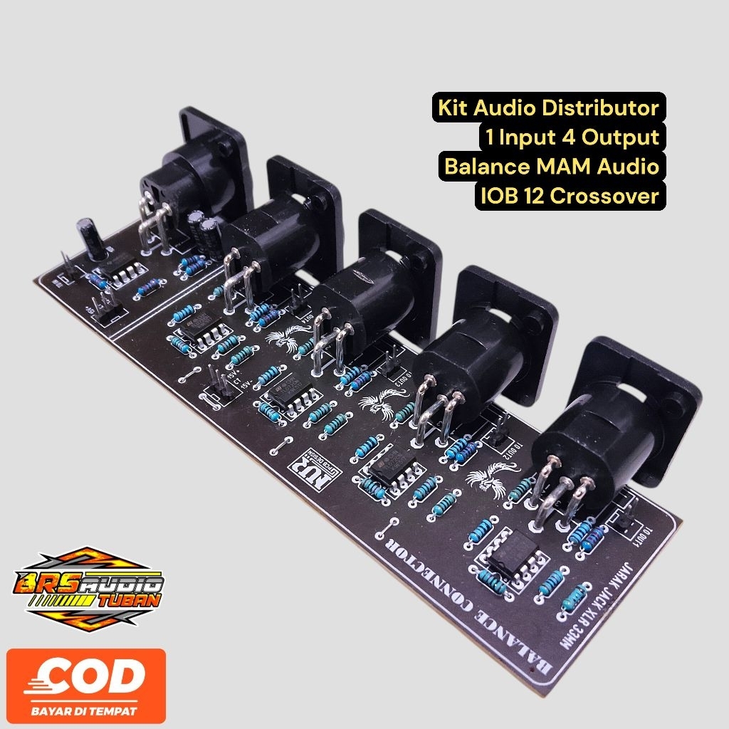 KIT AUDIO DISTRIBUTOR 1 INPUT 4 OUTPUT BALANCE MAM AUDIO IOB 12 CROSSOVER