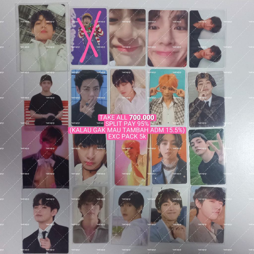 (BACA DESKRISPSI) TAKE ALL PC TAEHYUNG V BTS ZOOM TEAR 3RD MUSTER DILAN PHOTOCARD KPOP BLEP