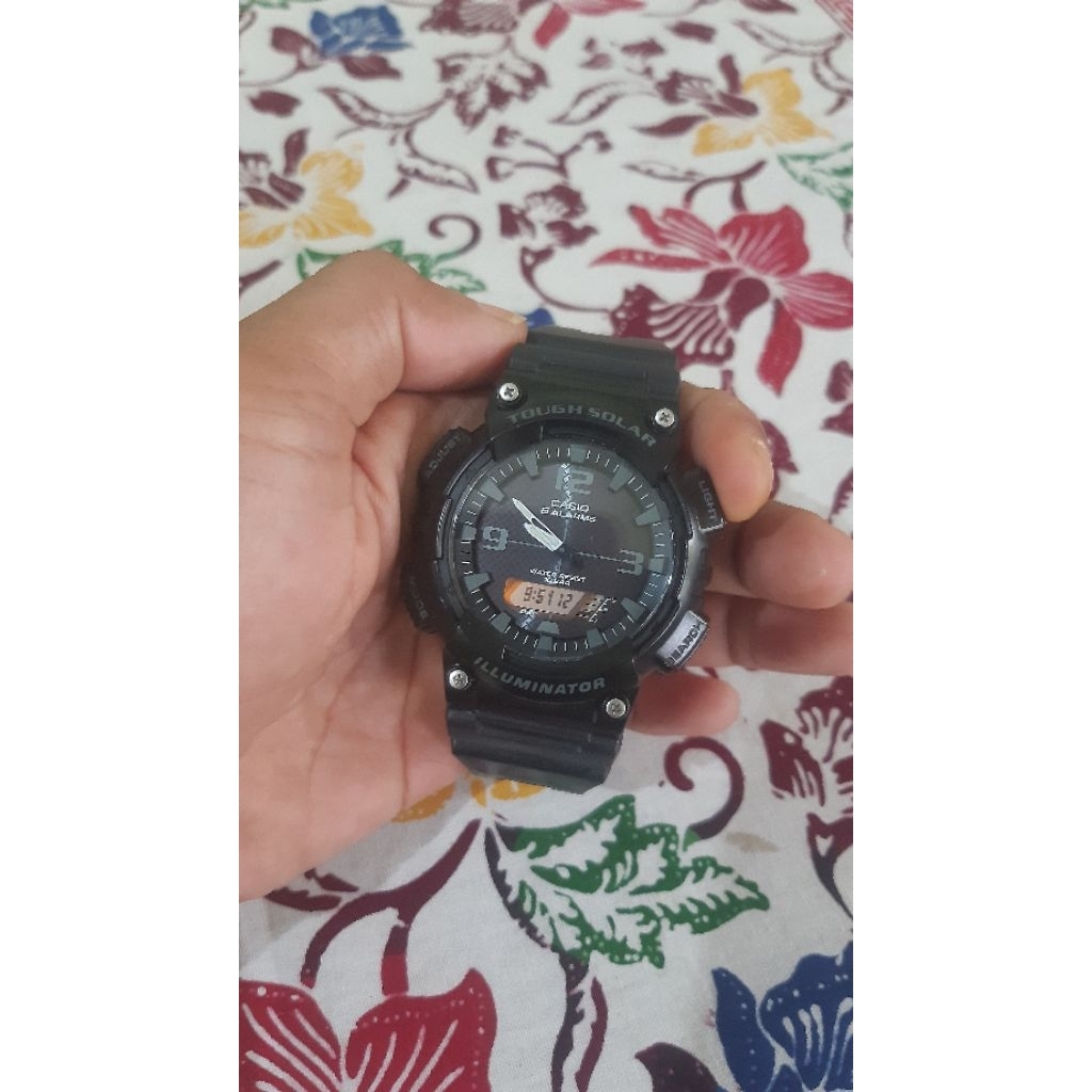 jam casio tough solar aq-s810w