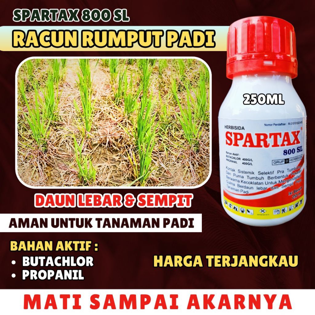 HERBISIDA SISTEMIK AMPUH - Spartax Racun Rumput Padi 250ml