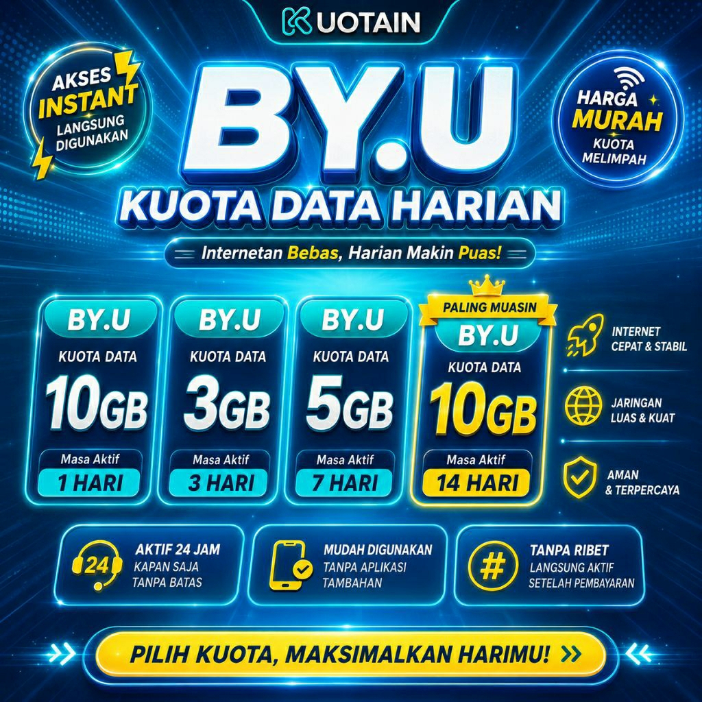 Kuota Data Harian BY.U/Kuota BY.U/Data Kuota BY.U