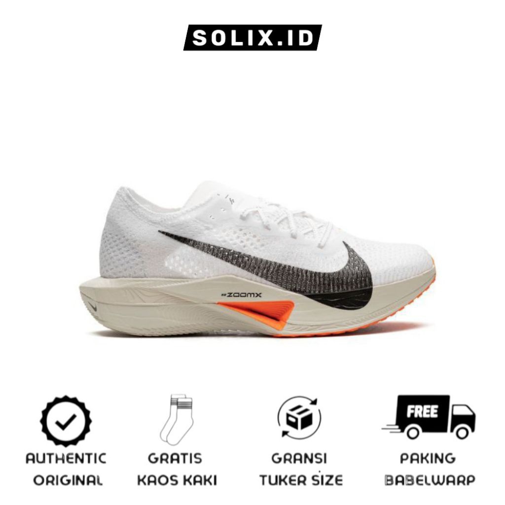 Sepatu Lari Nike ZoomX Vaporfly 3 Prototype White