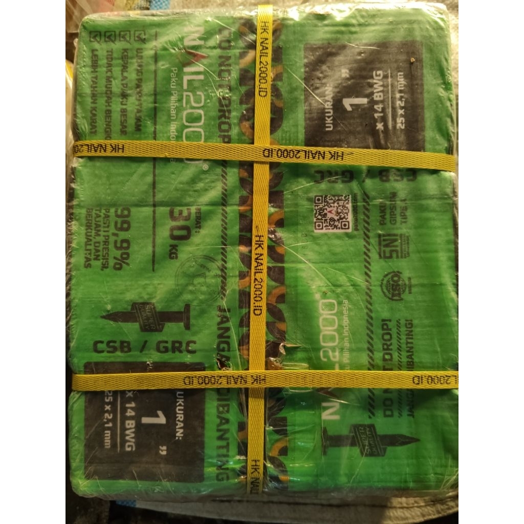 Paku Kalsiboard atau GRC cap Nail 2000 ukuran 1 inch