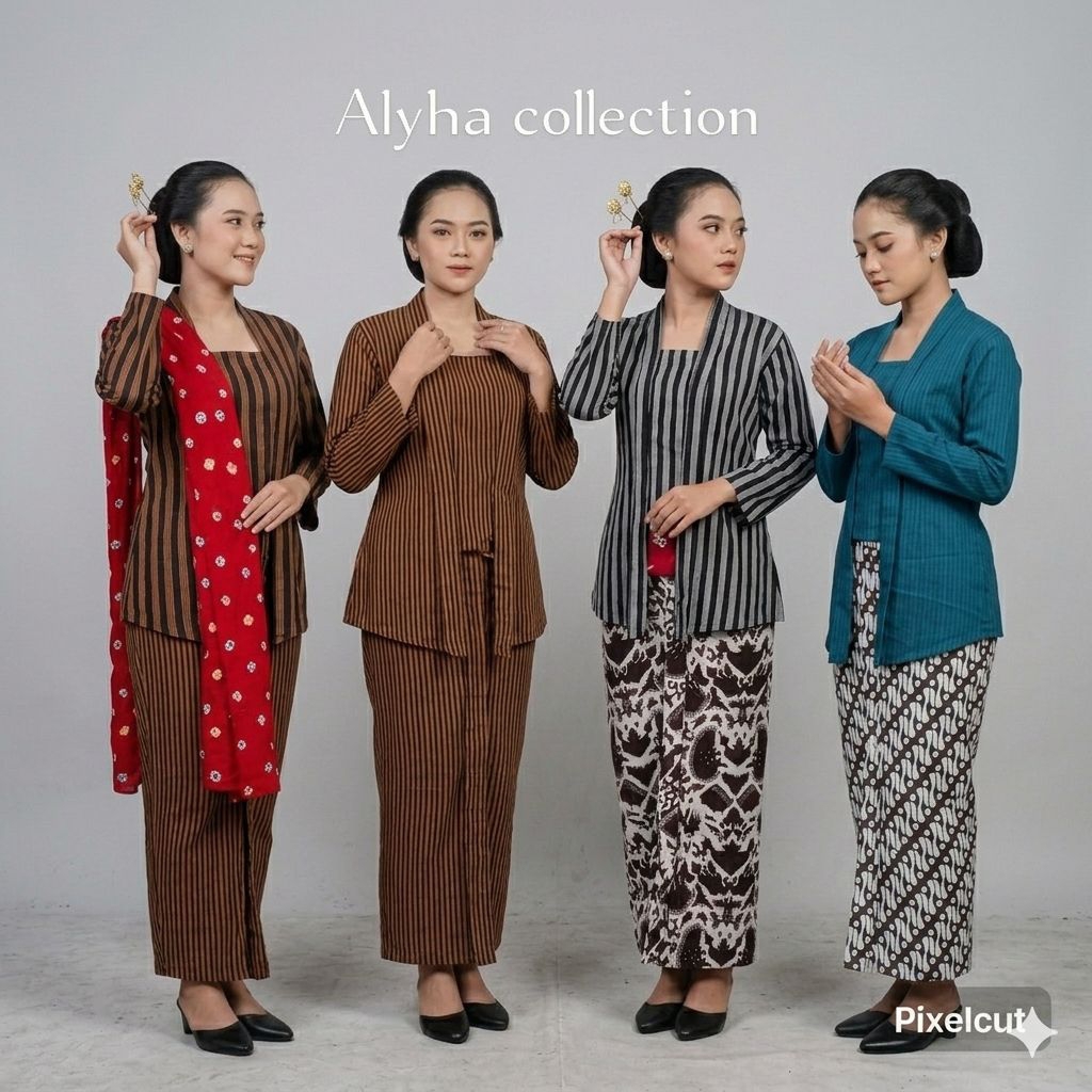 Lurik Asli Jogja Solo Bahan Tenun Motif Garis Pria wanita Dewasa Ukuran S-XXXL