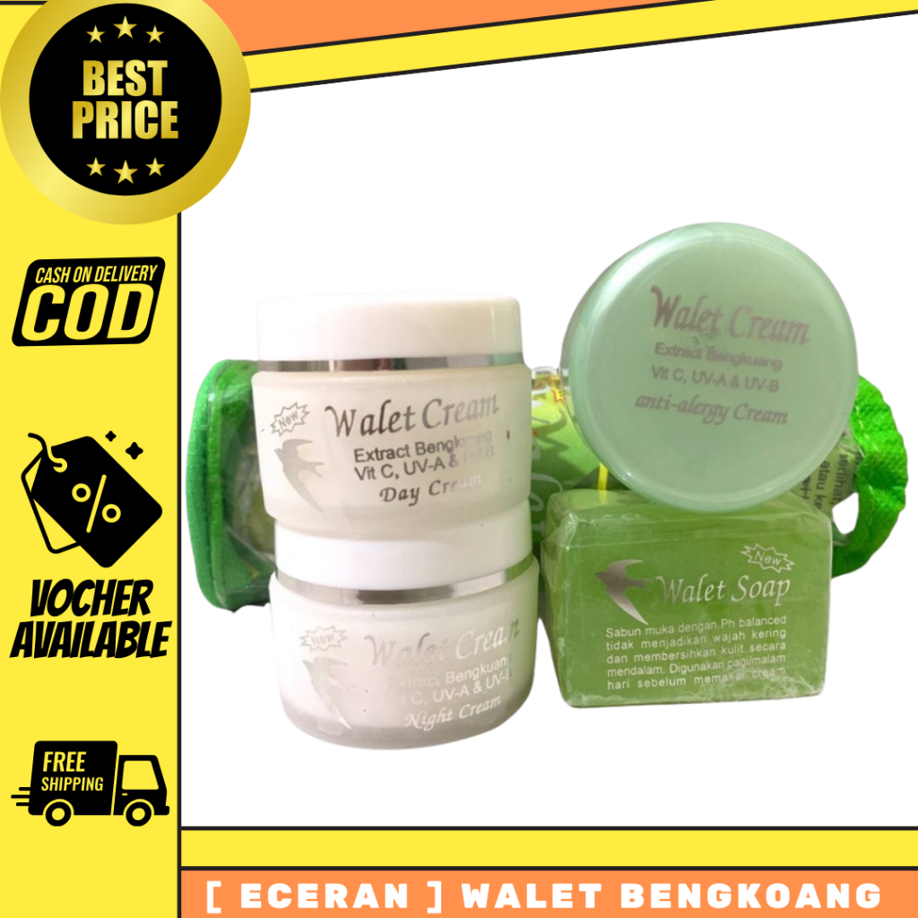 (ECERAN) Walet Bengkoang Cream Set ORIGINAL / Walet Hijau Bengkoang