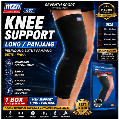 KNEE LONG PANJANG / PELINDUNG LUTUT MZN / DEKER LUTUT MZN PANJANG BETIS PAHA 667
