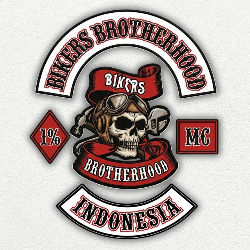 STICKER BIKERS BROTHERHOOD CHAPTER