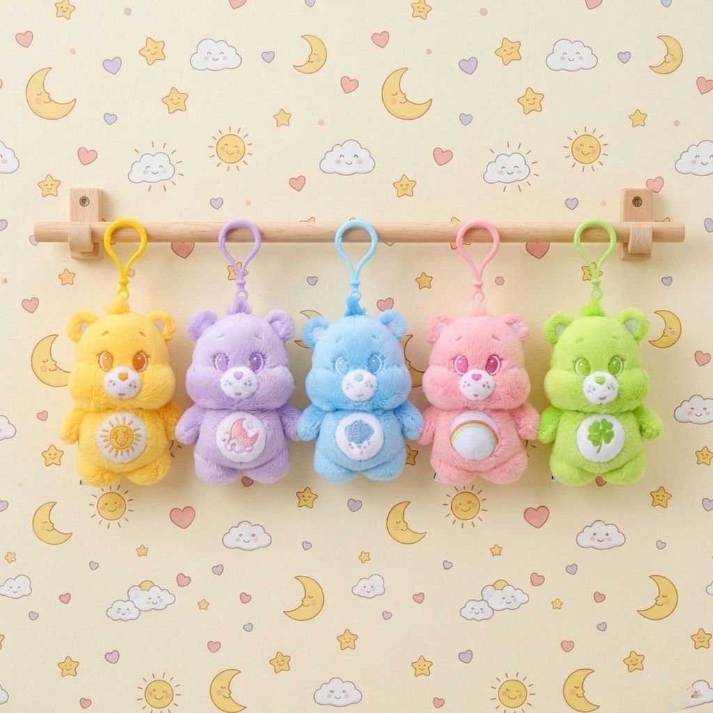 MINISO Care Bears Collection 4in. Mini Standing Posture Plush Pendant