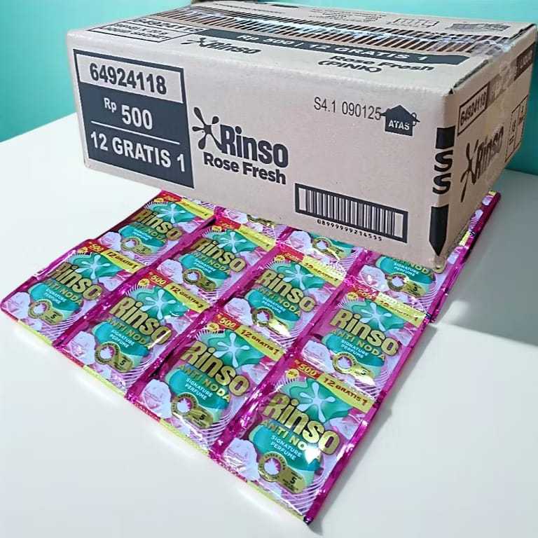 Rinso Cair Sachet 1/2 Dus Anti Noda Segar 52 Pcs