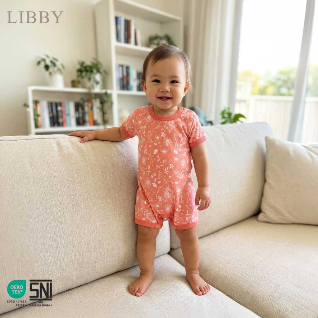 Libby Jumper segiempat 1 Pak - Jumper bayi/Libby romper /jumper bayi/jumper anak murah