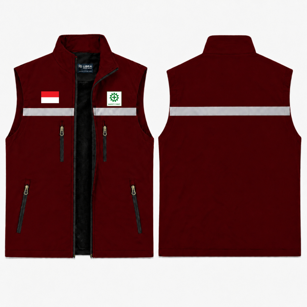 Premium !!! Rompi Safety Proyek Lapangan / Rompi Taslan Safety K3 / Rompi Safety Tactical / Rompi Ke
