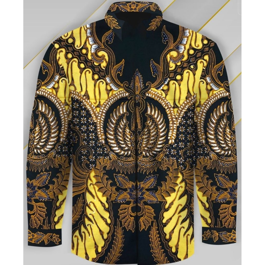 kain batik tulis pria bahan katun motif klasik seno
