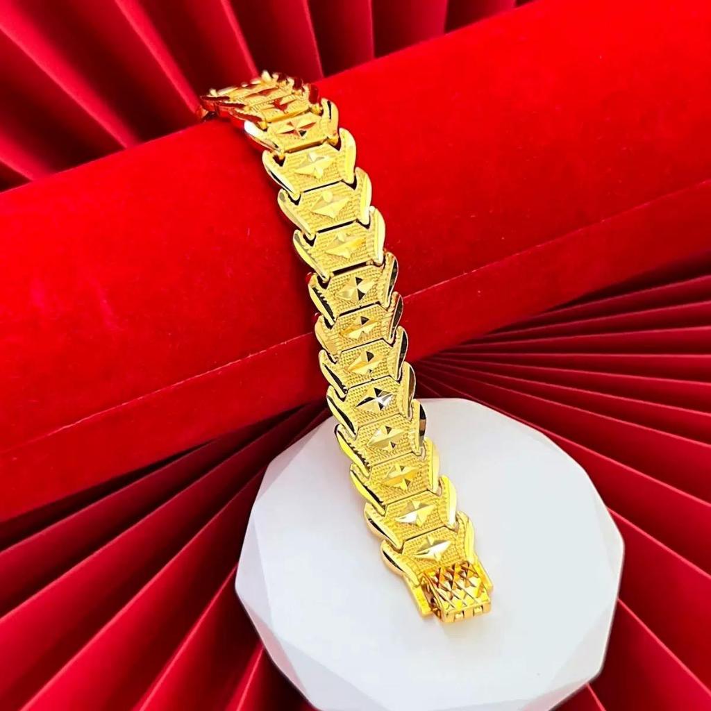 Gelang Tangan Titanium Premium Elegant Versi Lebar