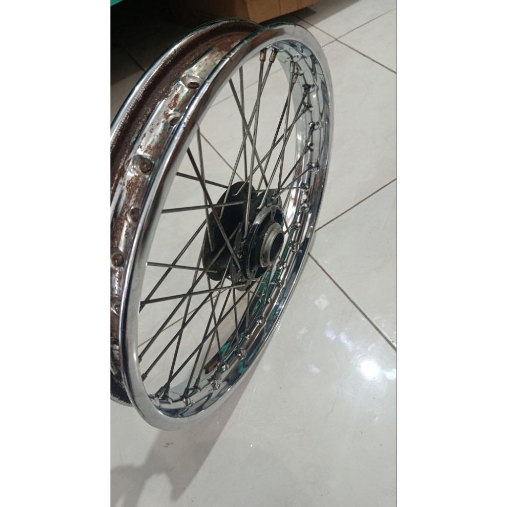 velg veleg peleg pelek ruji set tromol depan copotan mp primus ring 17