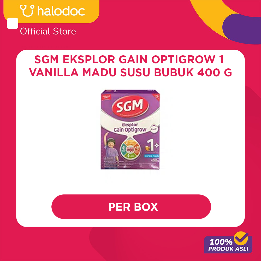 SGM Eksplor Gain Optigrow 1 Vanilla Madu Susu Bubuk 400 g