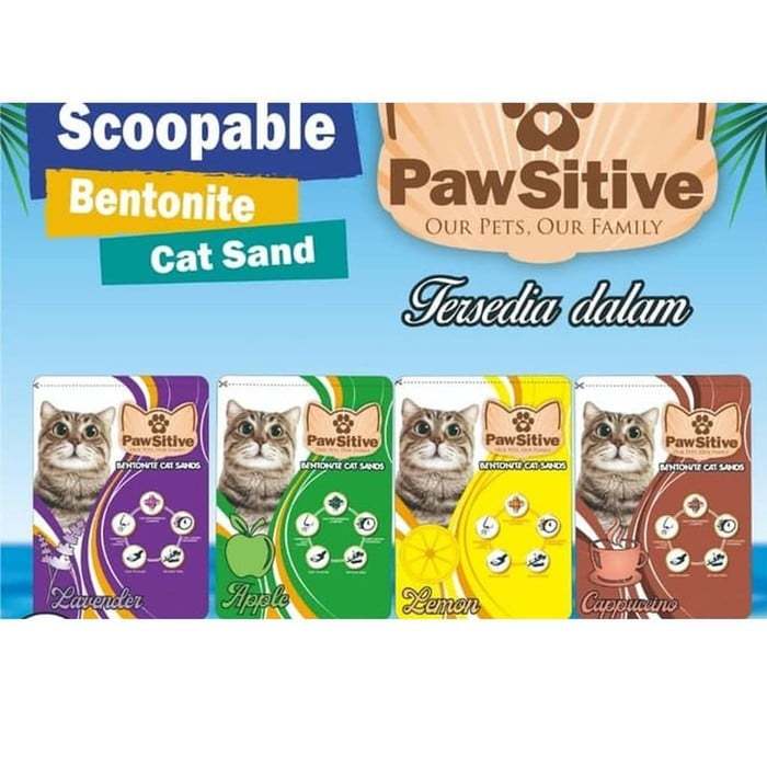 5 LITER PASIR PAWSITIVE PASIR GUMPAL KUCING