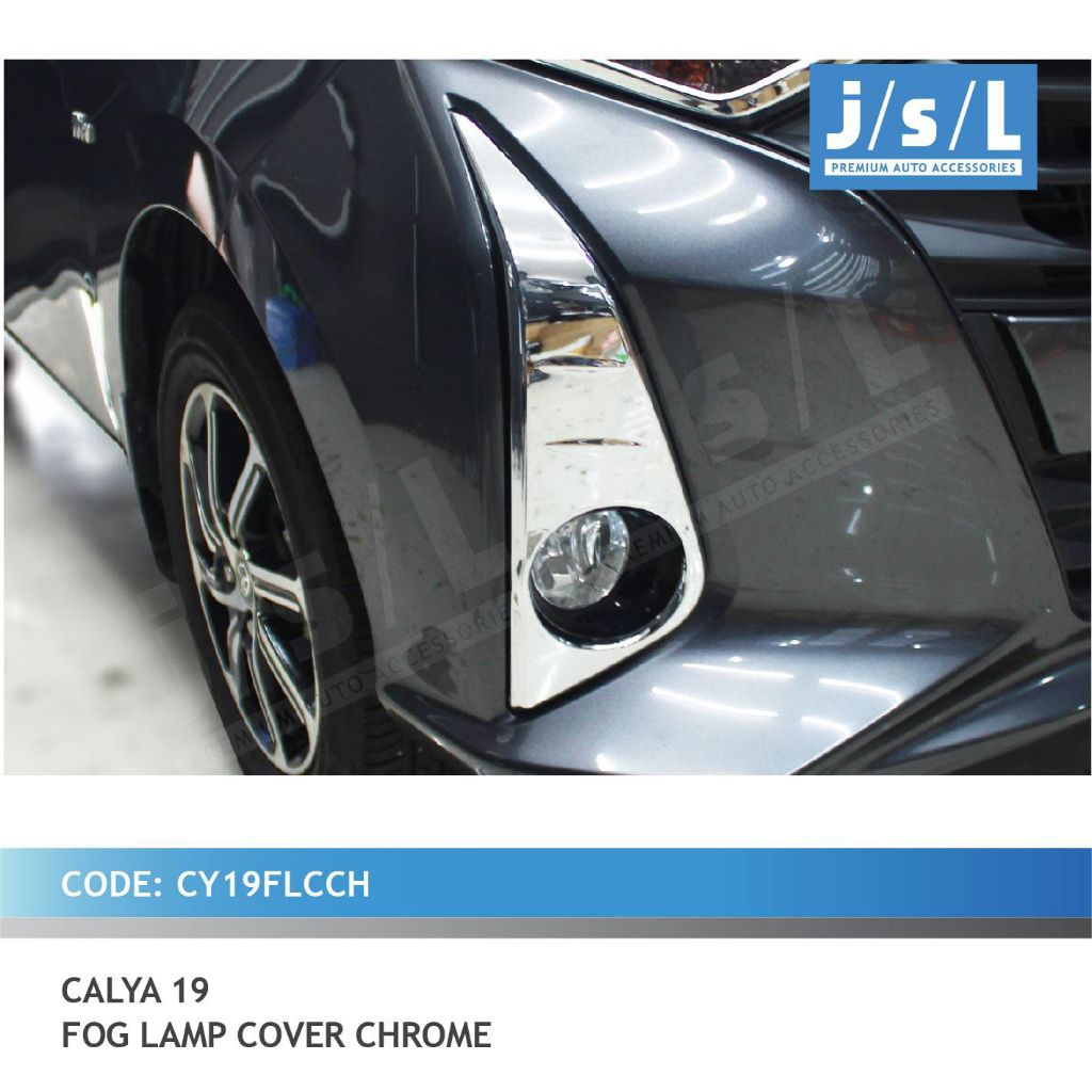 Best Seller JSL Fog Lamp Cover Chrome Garnish Lampu Kabut Mobil Toyota Calya 2019 2020 2021 2022