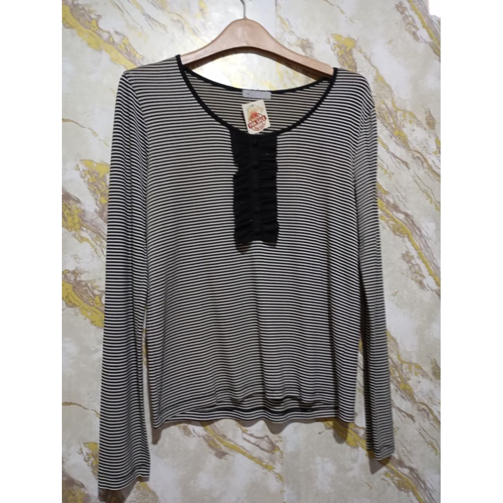 SALUR SALUR HITAM | KAOS SALUR SALUR | SALUR TANGAN PANJANG | PRELOVED