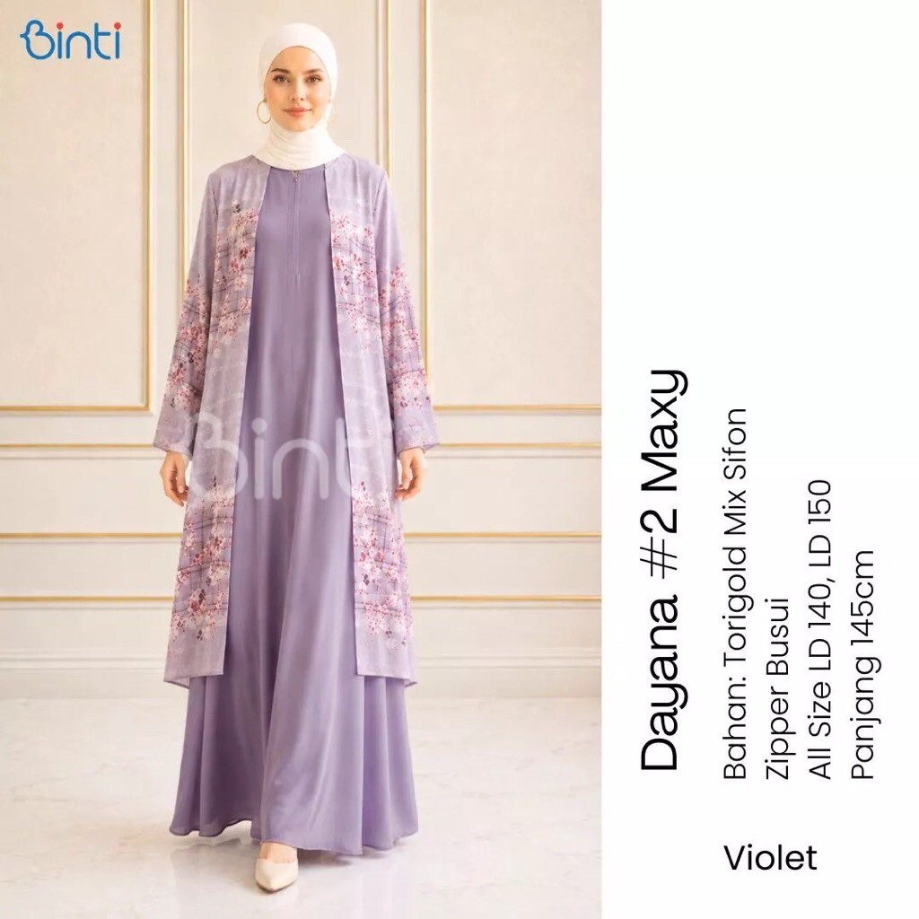 Dayana #2 Maxy Gamis Torigold Mix Sifon Elegan Busui Friendly