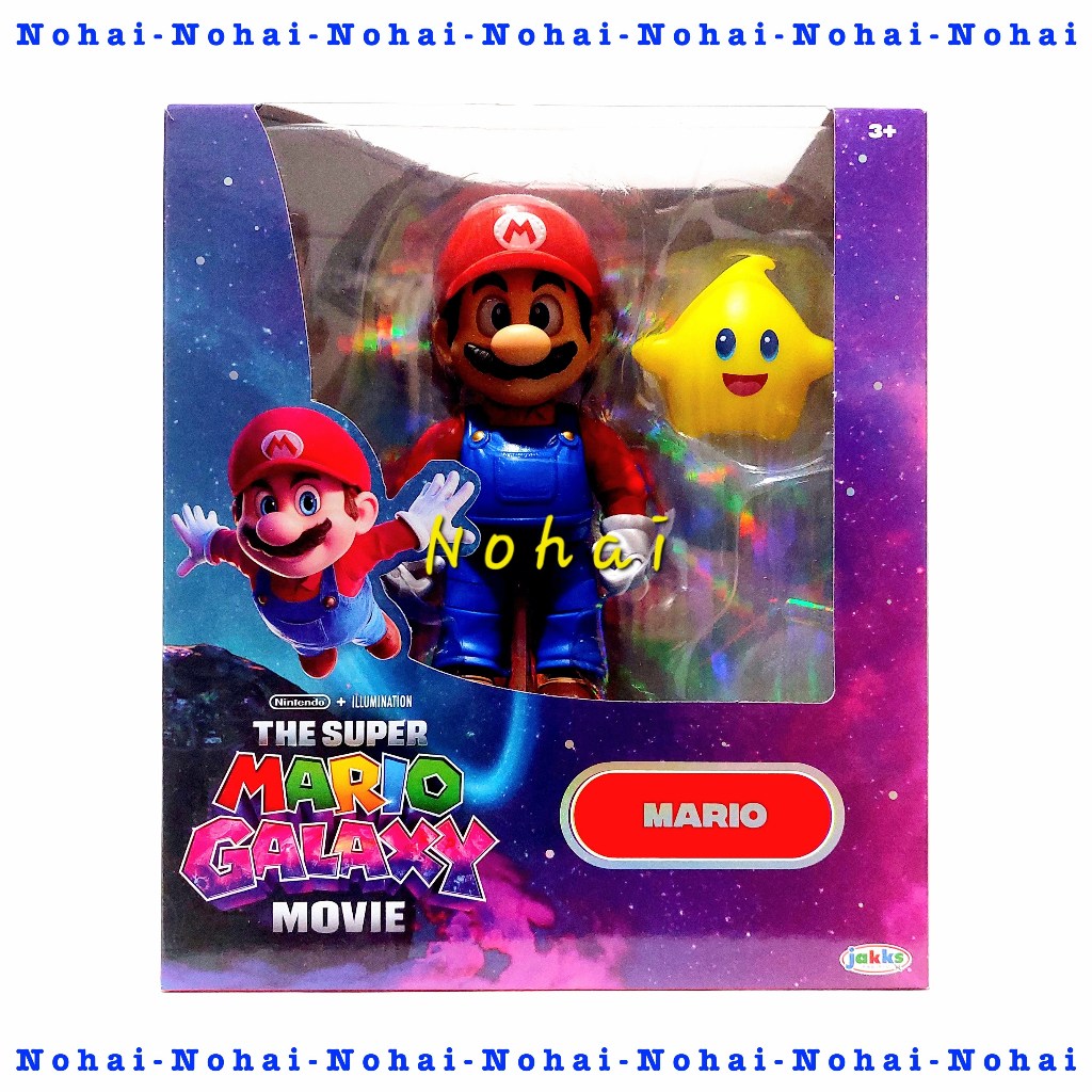 The Super Mario Galaxy Movie Mario with Luma Star 5 inch Action Figure
