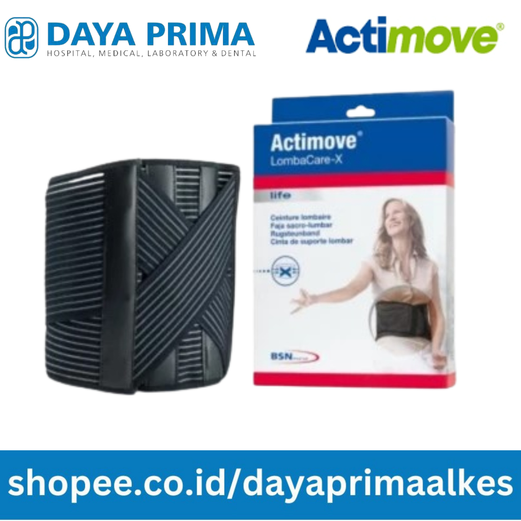 ACTIMOVE Lombacare Motion Black // Penyangga Pinggang Belakang Hitam