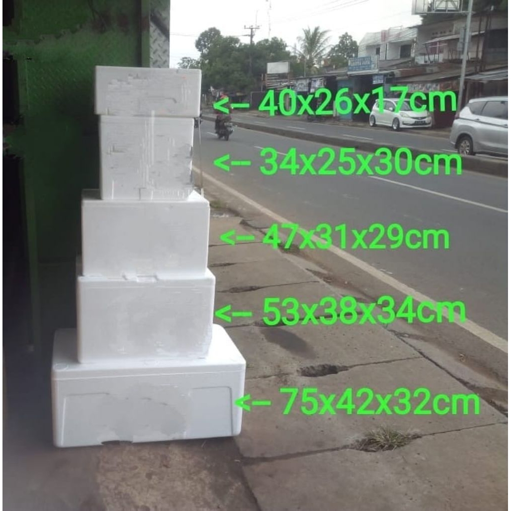 Box Styrofoam Gabus Stereofoam Busa Sterofoam Kotak Es Besar Tebal