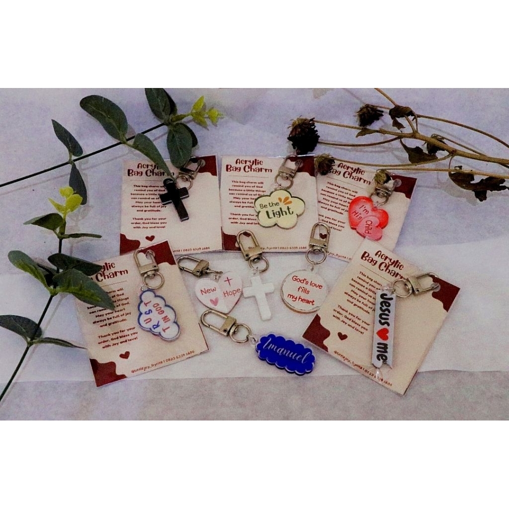 Acrylic bag charm