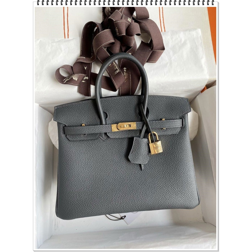 togo Birkin 25 designer handbag/spacious shopper tote full handmade