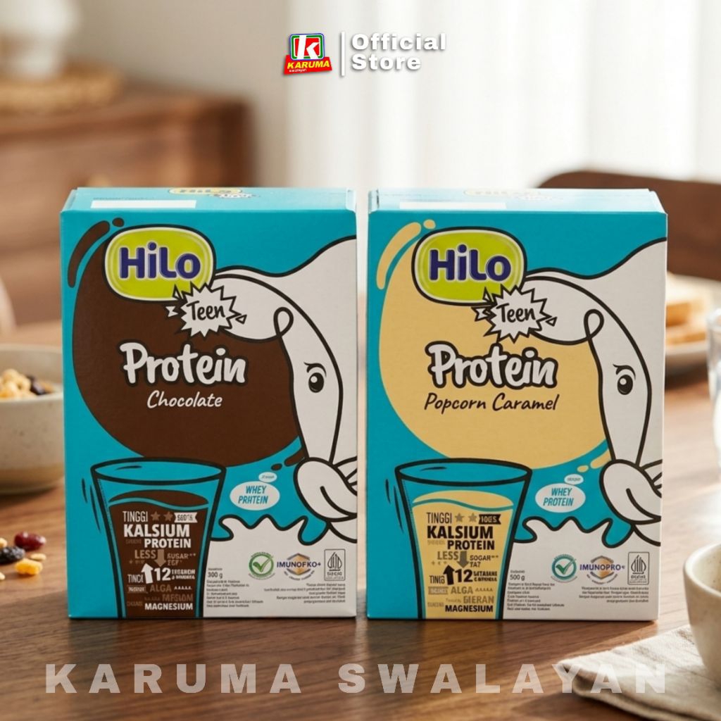 Hilo Teen 500gr, Hilo Teen Chocolate Popcorn Caremel 500gr Packing Aman