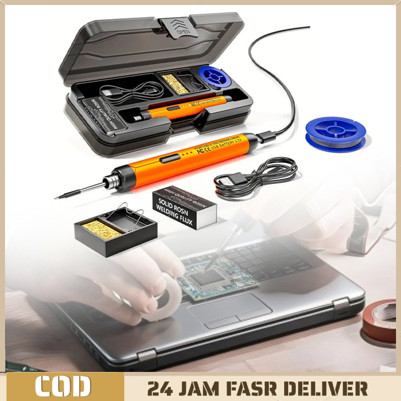 Besi Solder Usb Isi Ulang Kit Solder Elektronik Solder Nirkabel Alat Servis Hp Peralatan Solder Elek