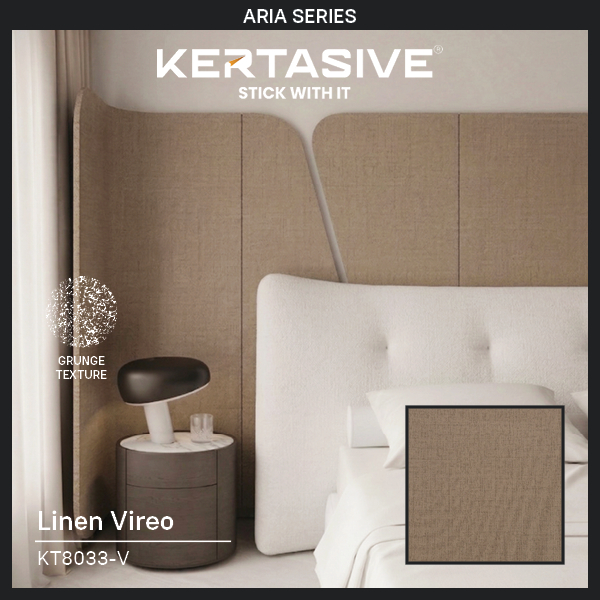 LINEN VIREO MOTIF KAIN - PVC INTERIOR FILM KERTASIVE