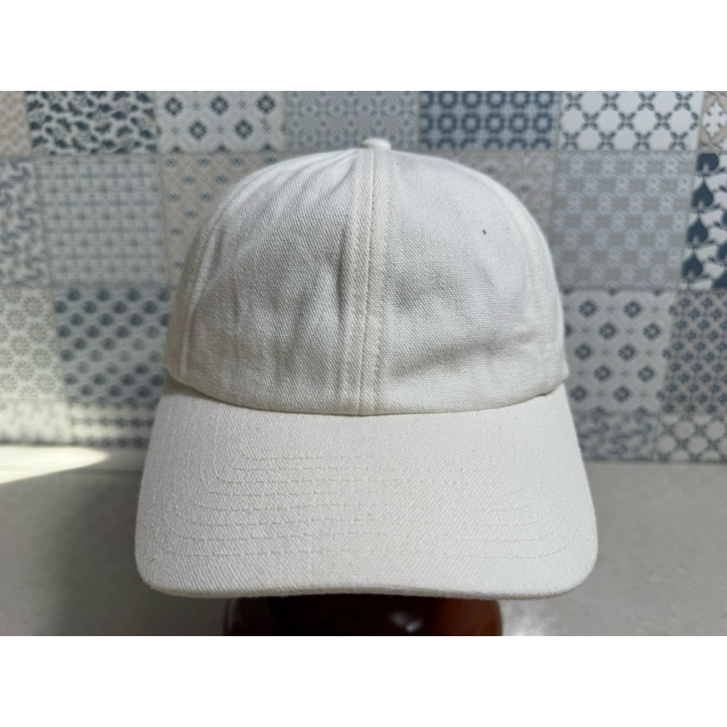 Topi Second Brand Branded Putih Polos By Everlane Original Full Tag