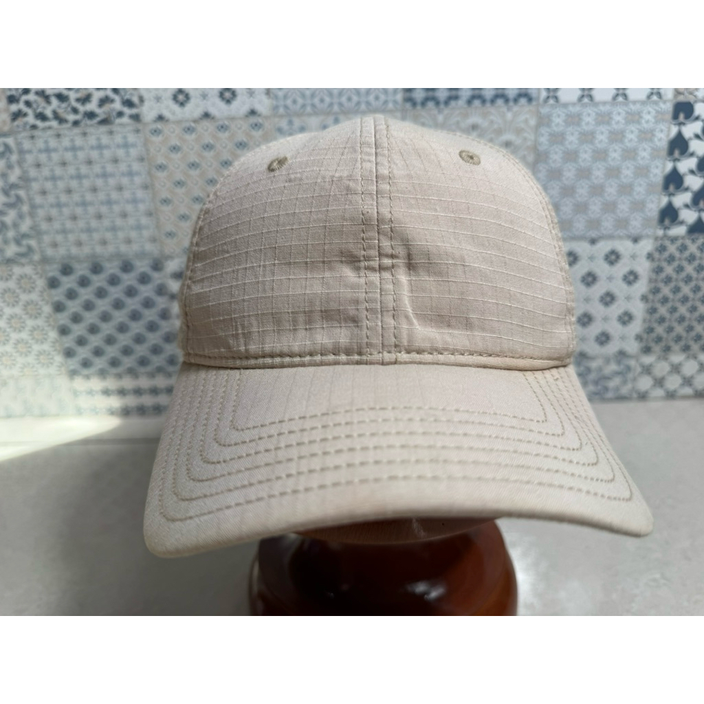 Topi Second Brand Branded Putih Krem Beige Coklat Polos By Outdoor Cap Original Full Tag