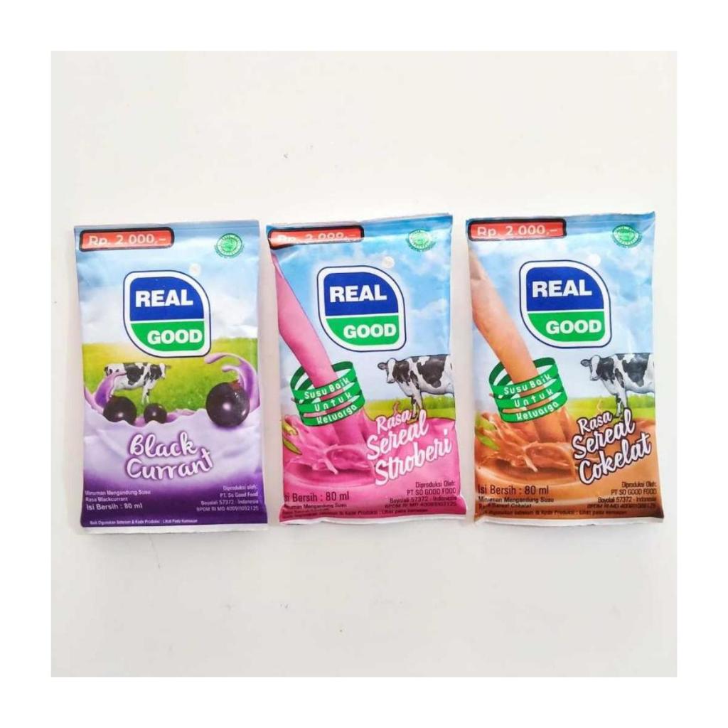 susu bantal real good 1dus 80mlx40pcs susu realgood susu pouch real good 1 dus isi 40pcs Minuman Mil