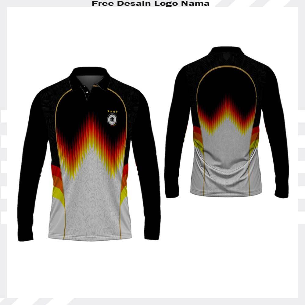 Baju Kaos Polo Jersey Suporter Olahraga Fantasy Jerman Baju Olahraga Germany Fullprint