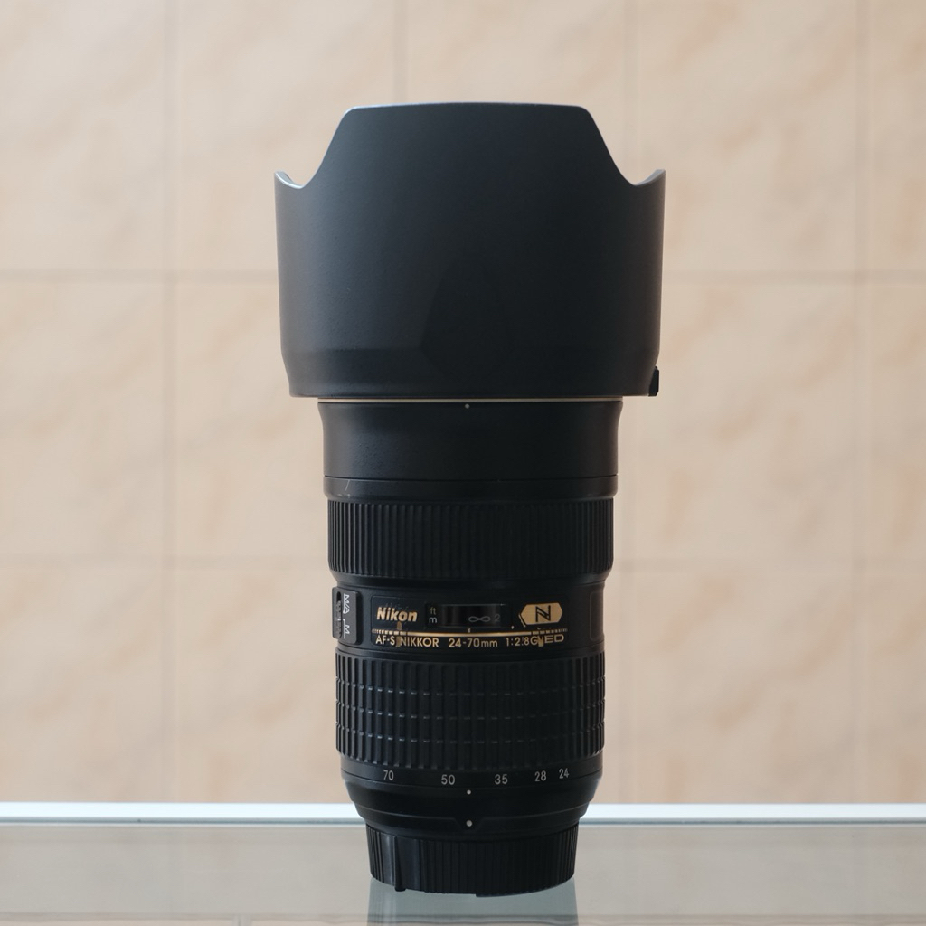 lensa nikon 24-70mm f2.8 nano for nikon second
