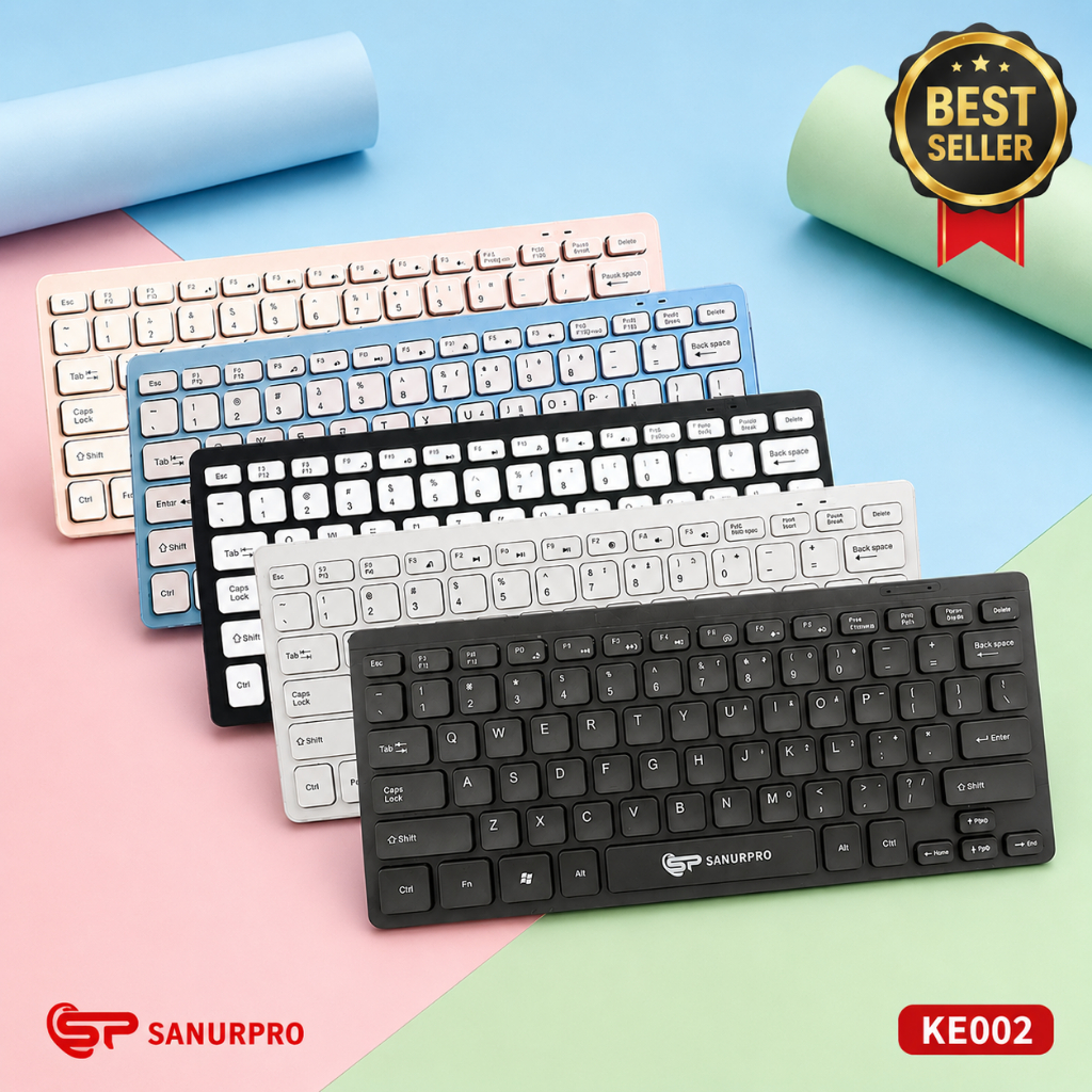Mini Keyboard USB Slim | Keyboard Mini USB untuk Windows & Mac Waterproof