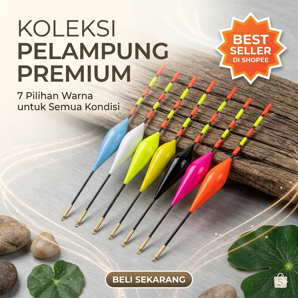 Pelampung Pancing Anti Badai Kumbul Sensitif Lilit Benang Bahan Kayu Balsa ( B 1 )
