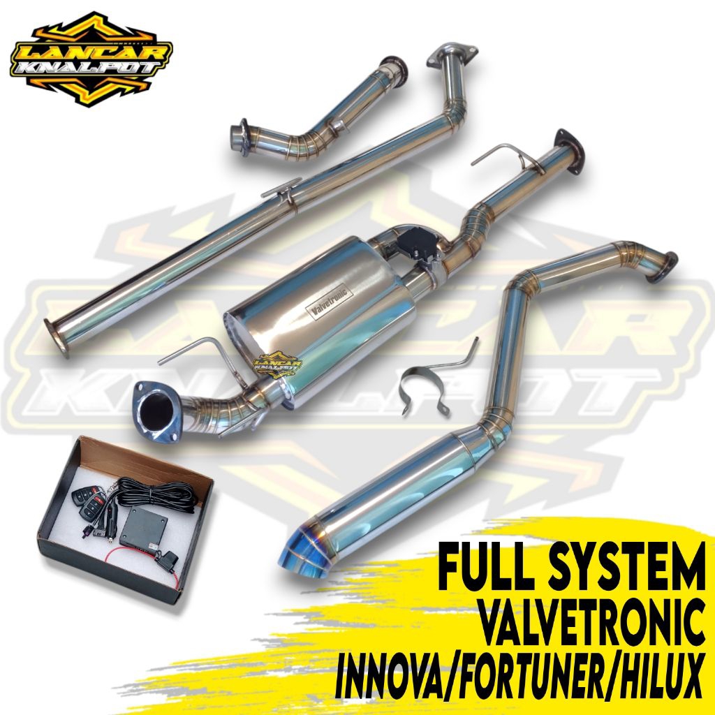 Full System Valvetronic Innova/Fortuner/Hilux Diesel Knalpot 2 Suara Remot