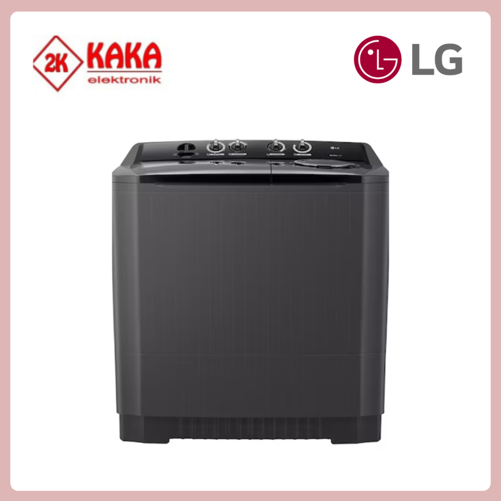 LG P1000RTM MESIN CUCI 2 TABUNG 10 KG BLACK P1000RTM