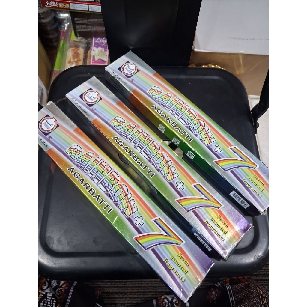 Dupa lidi rainbow 7 isi 42 stik rainbow7 agar batti surrati