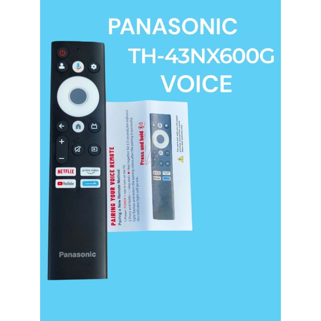 REMOT ANDROID TV PANASONIC PANASONIC TH-43NX600G TH-50NX600G TH-65NX600G VOICE VOICE ORIGINAL