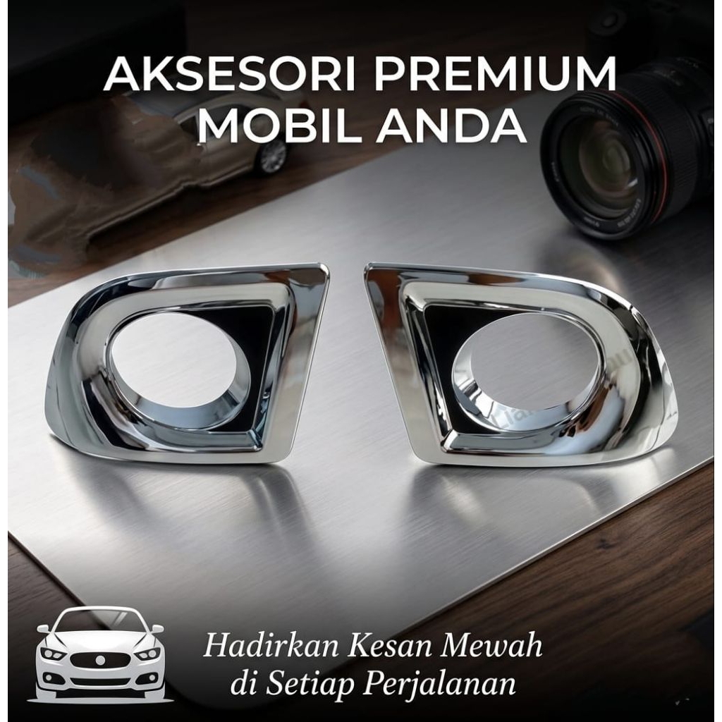 RING FOGLAMP MOBIL AVANZA LAMA 2010 VVTI BAHAN IMPORT CHROME ONLY