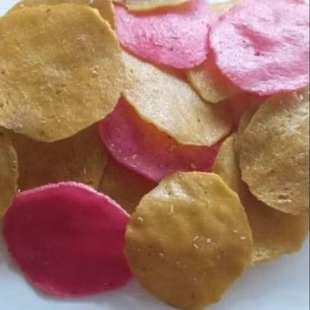 Kerupuk Mentah Pedas Manis 1 kg | Kerupuk Upil Mentah Gurih Renyah Goreng Pasir / Minyak