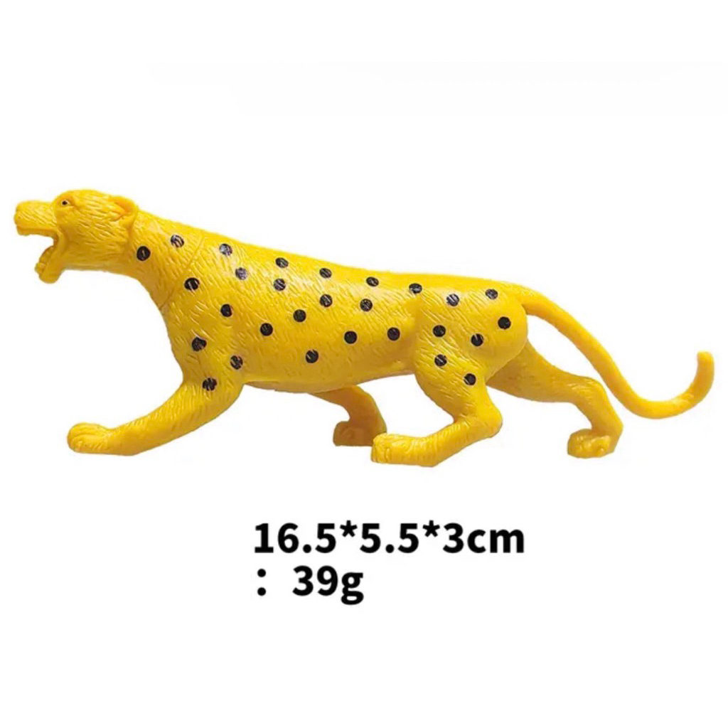Macan tutul figure - mainan macan tutul pvc - miniatur macan tutul mainan anak hewan