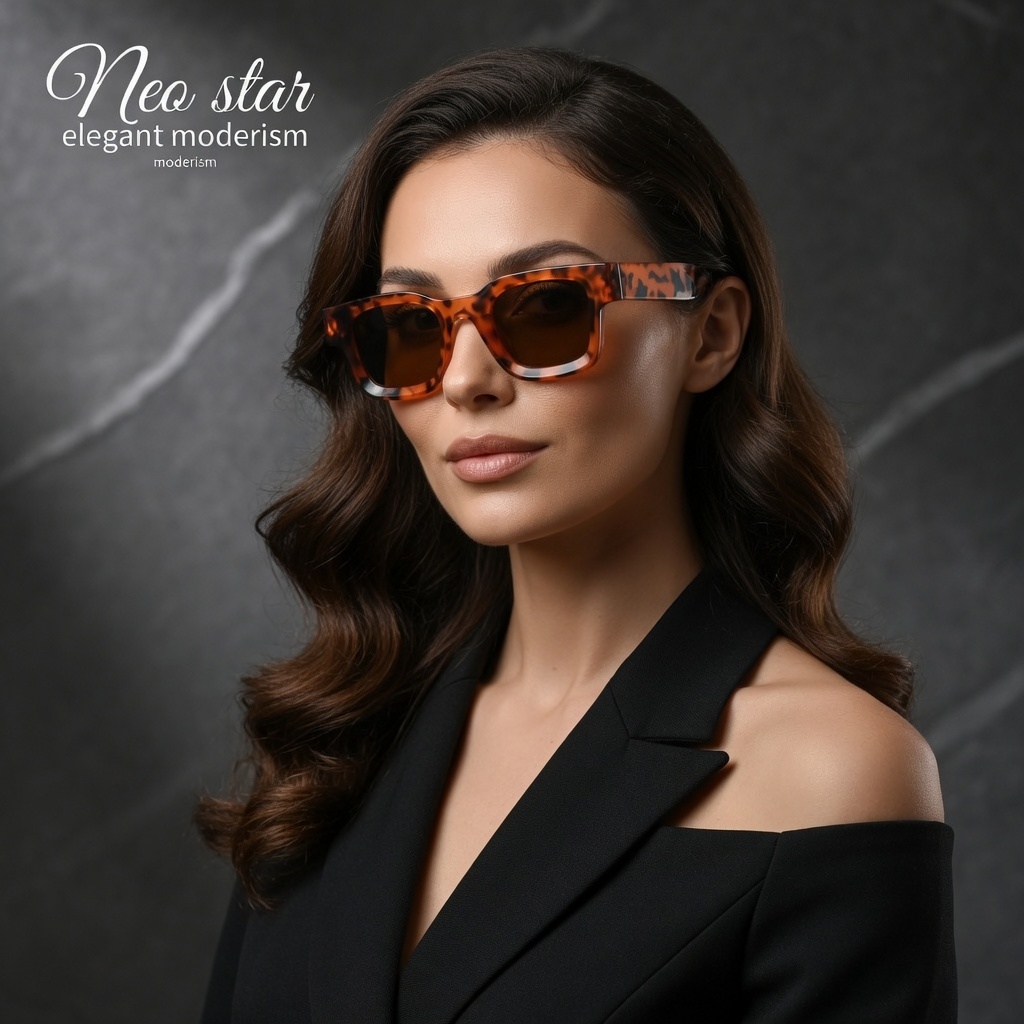 PL-WW005 Hitam UV400 Kacamata Hitam UV400 Bingkai Kecil Persegi Gaya Vintage untuk Pria dan Wanita U