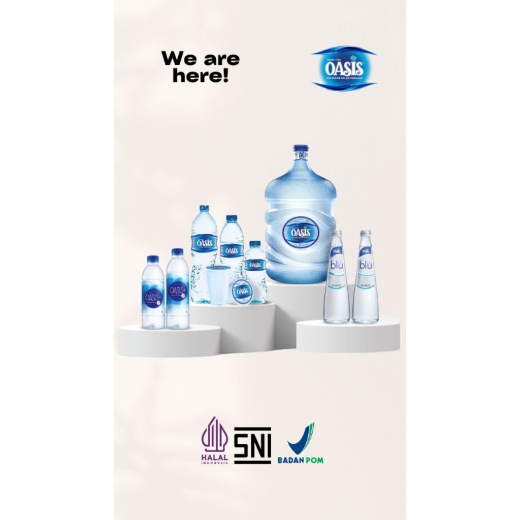 Air Mineral OASIS 330ml isi 24 botol
