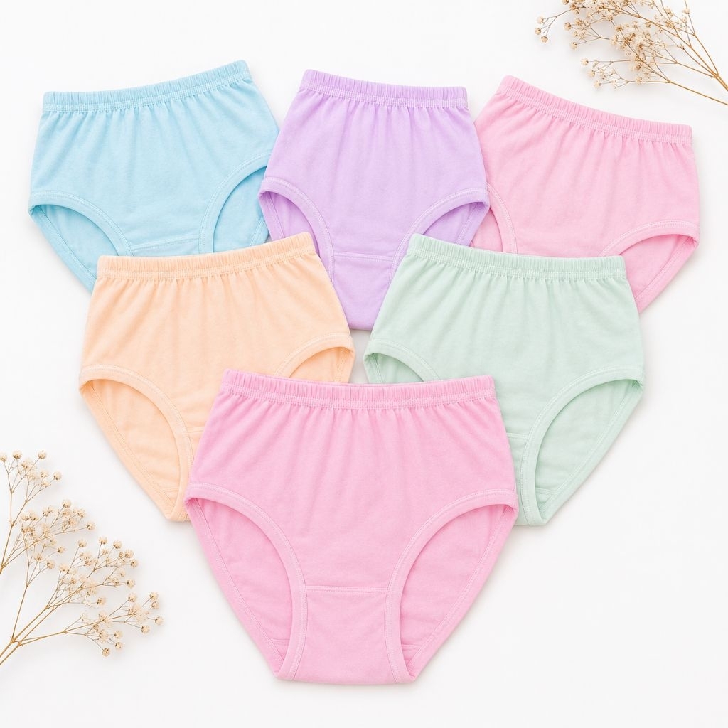 Celana Dalam Wanita Plus Size Katun Premium Pastel | CD Wanita Jumbo Adem Lembut Nyaman