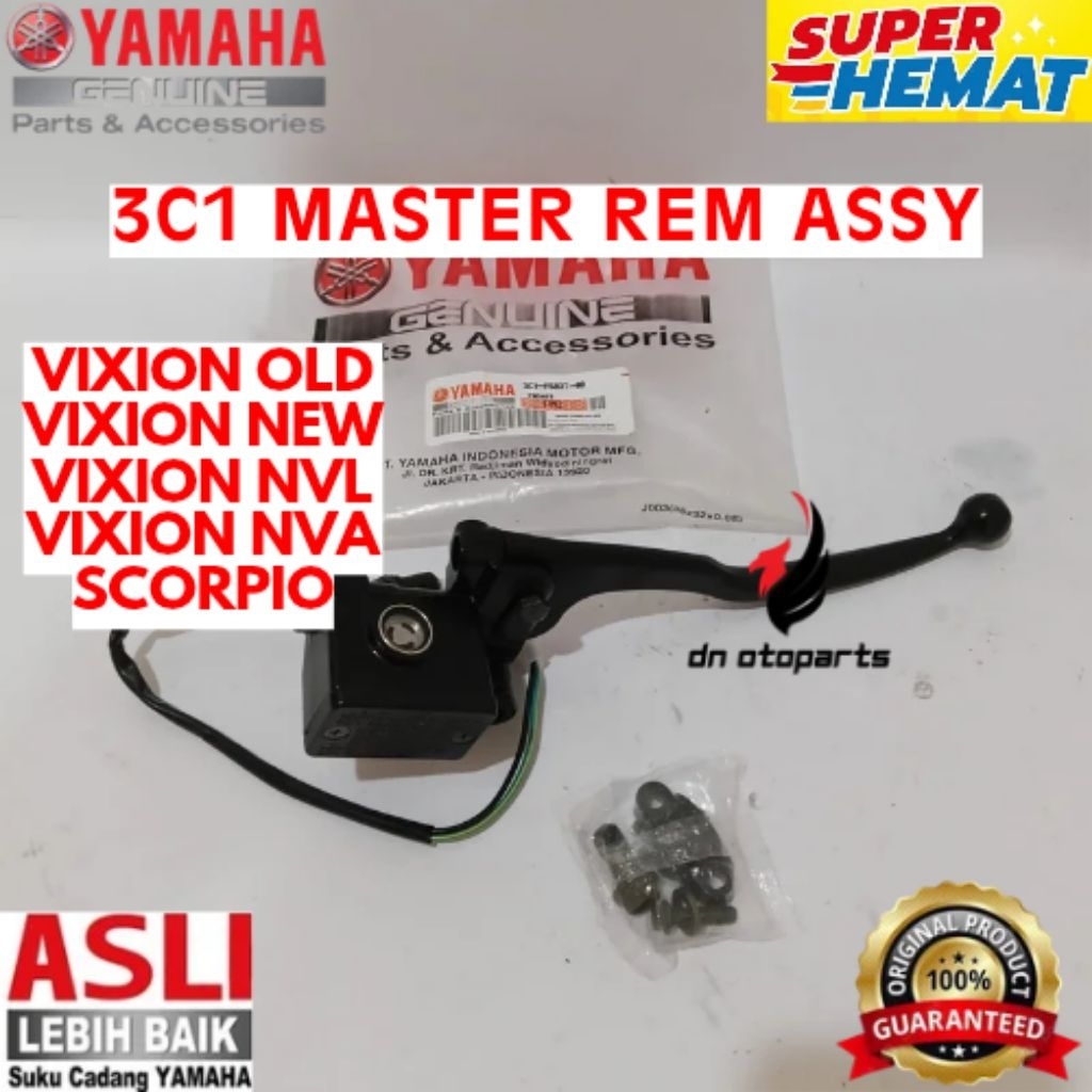 MASTER REM ASSY ORIGINAL YAMAHA KODE 3C1, MASTER REM ASSY VIXION OLD, MASTER REM ASSY VIXION NEW, MA